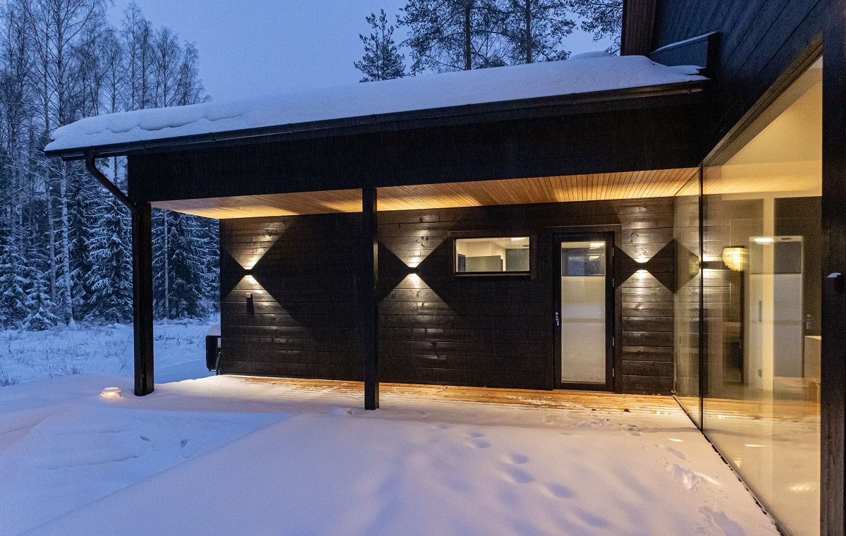 Funk wall lights bring comfortable, glare-free light to your terrace